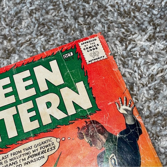 VINTAGE 1961 DC COMICS Green Lantern 1st 5700 AD Story Silver Age #8 - Picture 3 of 10